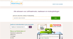 Desktop Screenshot of modemaken.nl